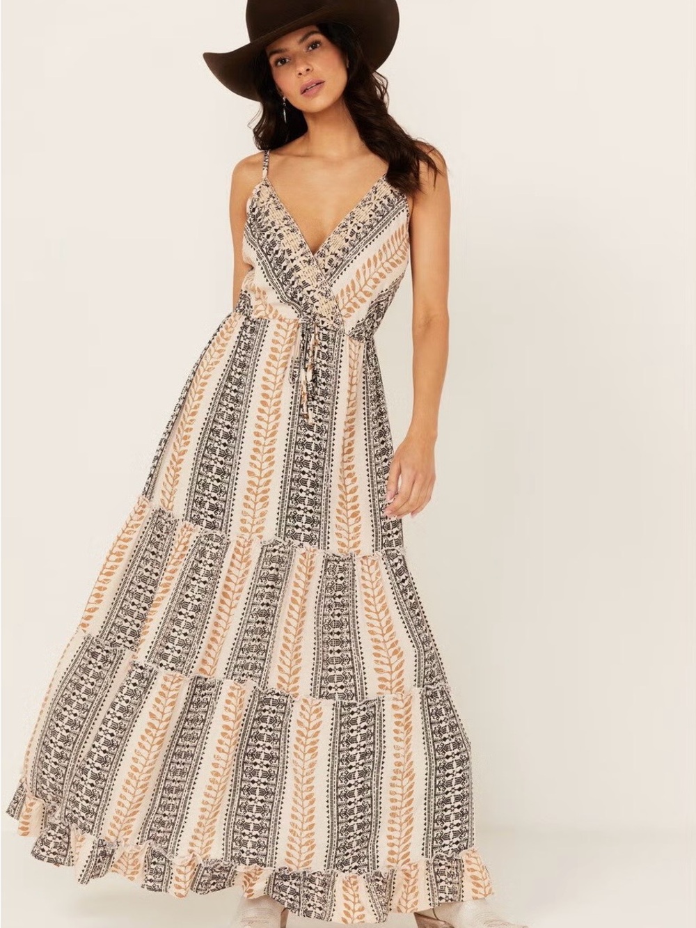 Anthropologie Angie Women’s Cross Over Maxi Dress Size Small